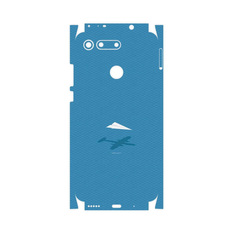 برچسب پوششی ماهوت مدل Minimal Paper Airplane-FullSkin مناسب برای گوشی موبایل آنر View 20