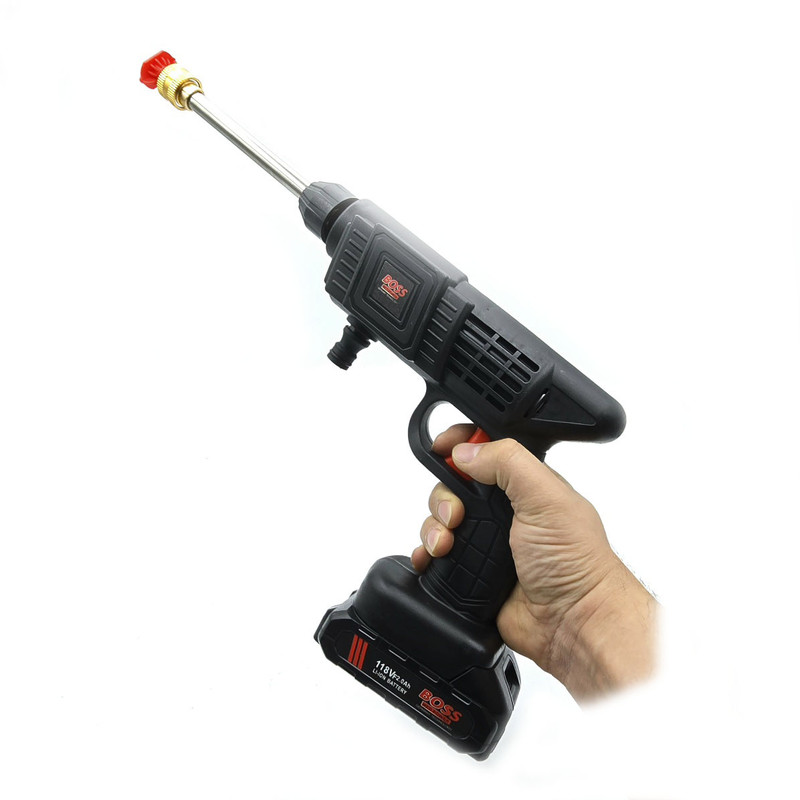 کارواش و سمپاش شارژی 6.5 بار 118 وات باس مدل BS2204 مجموعه 10 عددی