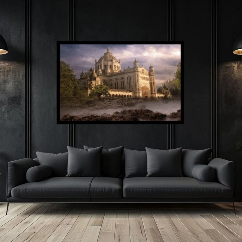 تابلو بکلیت طرح کلاسیک و فانتزی  قلعه و کاخ مدل  B-bu5059