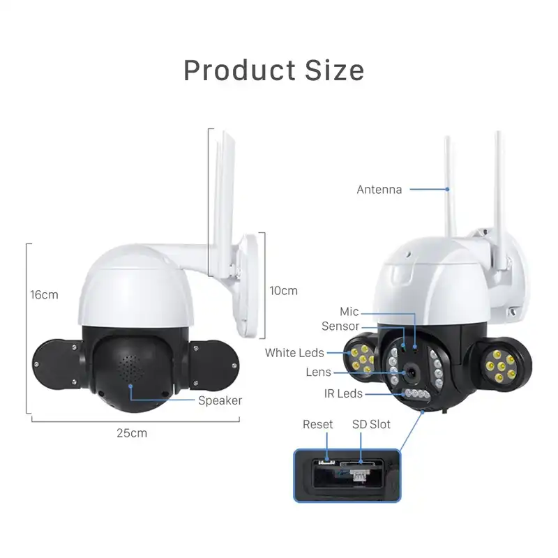 دوربین مداربسته تحت شبکه مدل V380-5MP