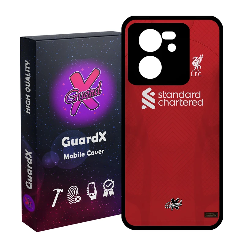 کاور گارد ایکس طرح لیورپول مدل Glass10468 مناسب برای گوشی موبایل شیائومی 13T/13T Pro/Redmi K60 Ultra