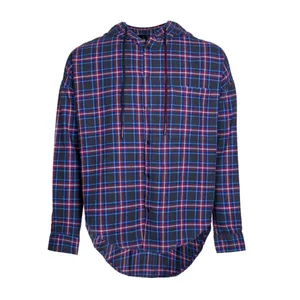 پیراهن آستین بلند مردانه جوتی جینز مدل کلاهدار کد 303038 رنگ طوسی