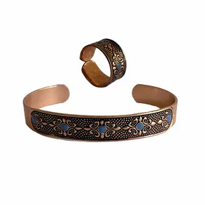 ست زیورآلات دست ساز زنانه مدل نگین دار خواجی کد JW611.2