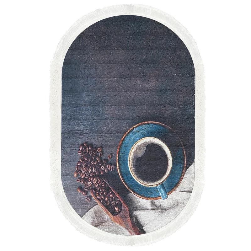 پادری طرح بیضی کد p49 سایز 50×80 سانتی متر