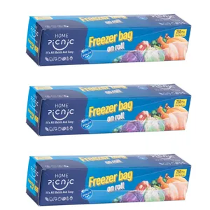 کیسه فریزر پیکنیک مدل رولی مجموعه 3 بسته 250 عددی