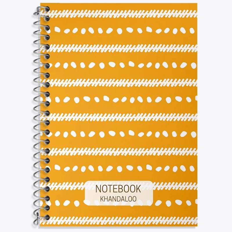 دفتر زبان 50 برگ خندالو مدل سه خط طرح پترن فانتزی کد N690