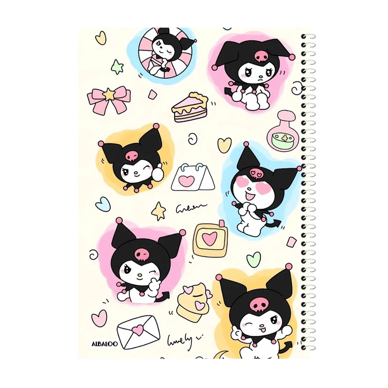 دفتر مشق 100 برگ آلبالو طرح کرومی کد 2003