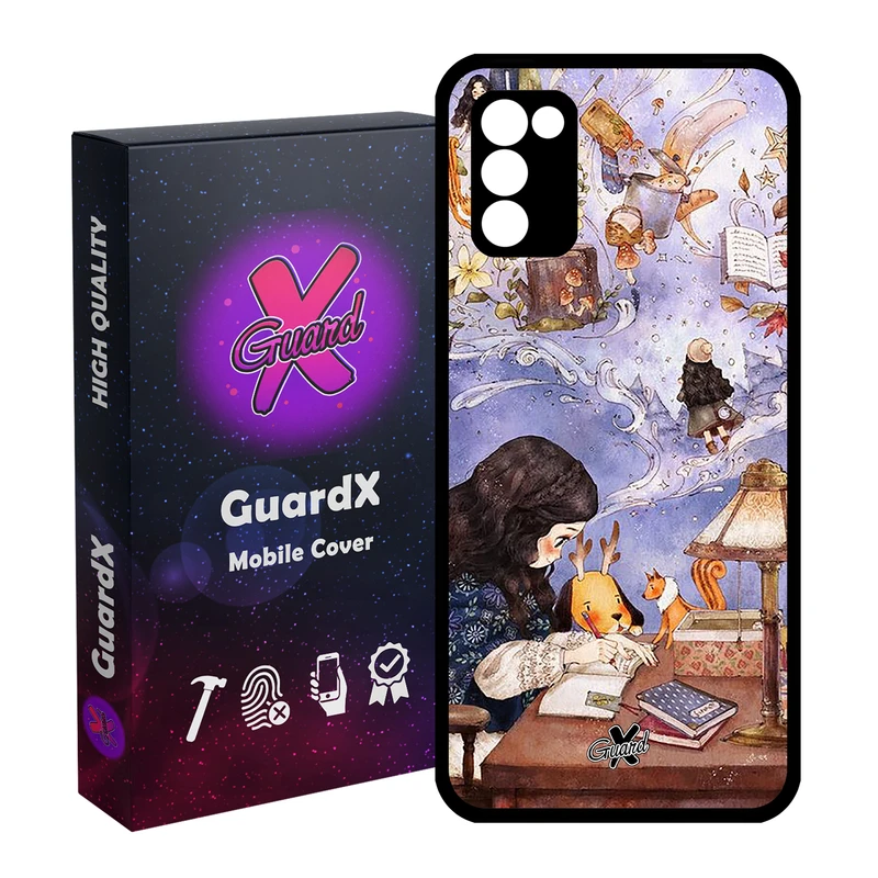 کاور گارد ایکس طرح دختر مدل Glass10293 مناسب برای گوشی موبایل سامسونگ Galaxy A02s / M02s