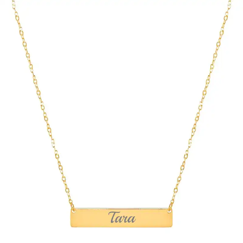 گردنبند طلا 18 عیار زنانه لیردا مدل اسم تارا