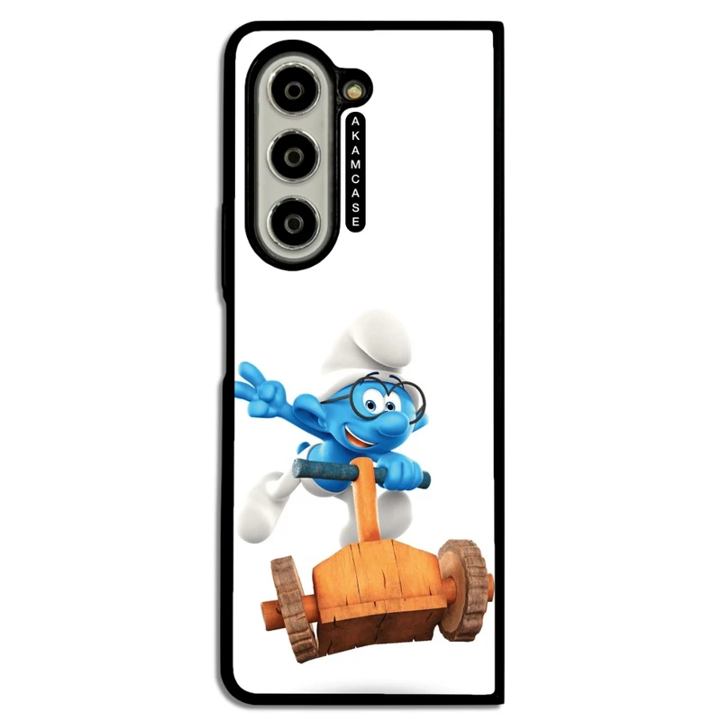 کاور آکام مدل AMC-WSGZFOLD5-SMURFS-17 مناسب برای گوشی موبایل سامسونگ Galaxy Z Fold 5
