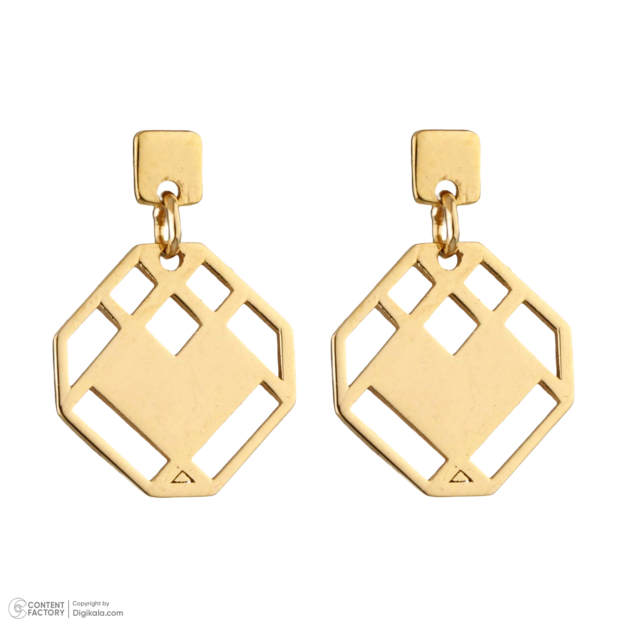 گوشواره طلا 18 عیار زنانه پرسته مدل we839