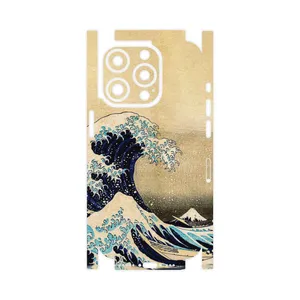 MAHOOT The Great Wave off Kanagawa of Hokusai-FullSkin Cover Sticker for Apple iPhone 15 Pro