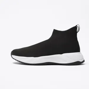 کفش راحتی مردانه زارا مدل KNIT FABRIC HIGH-TOP TRAINERS