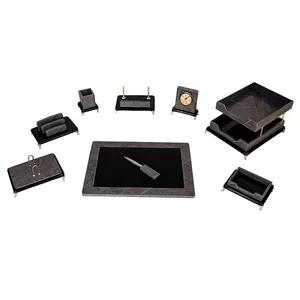 ست ۹ تکه لوازم اداری رومیزی مدل پایه دار مدیریتی کد 510P