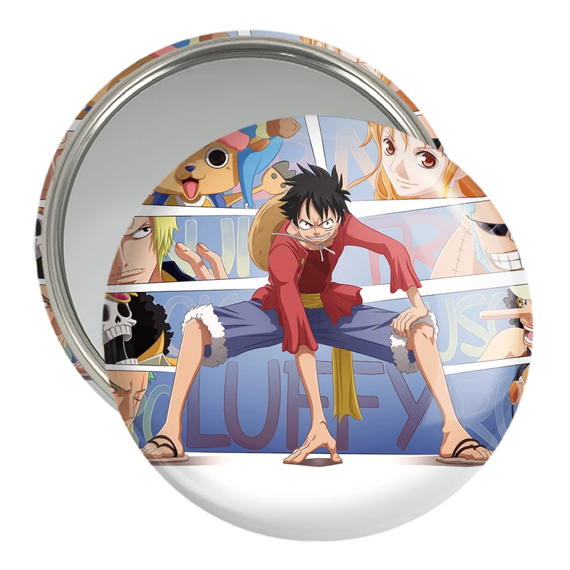 آینه جیبی خندالو مدل لوفی انیمه وان پیس One Piece  کد 17282
