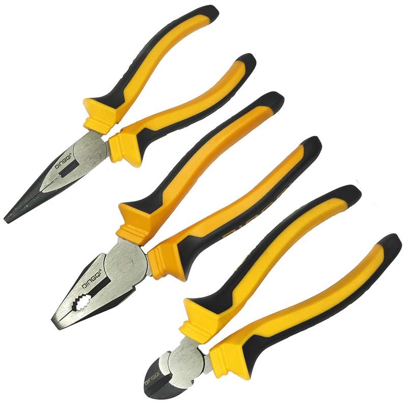 انبر دست و انبر دم باریک و انبر سیم چین دینگشی مدل DQ