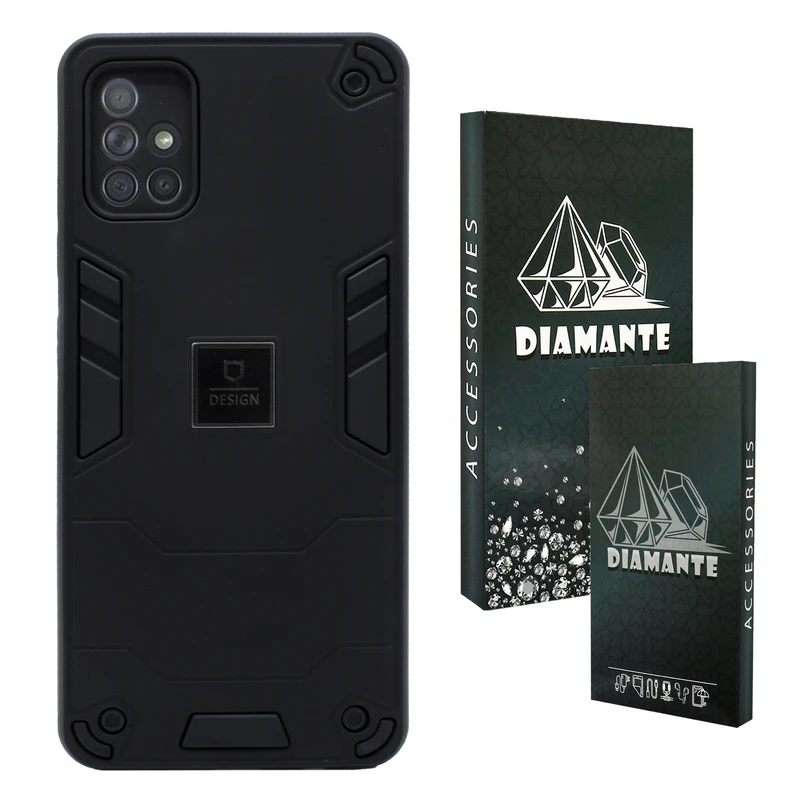 کاور دیامانته مدل Cyrus Bk مناسب برای گوشی موبایل سامسونگ Galaxy A51