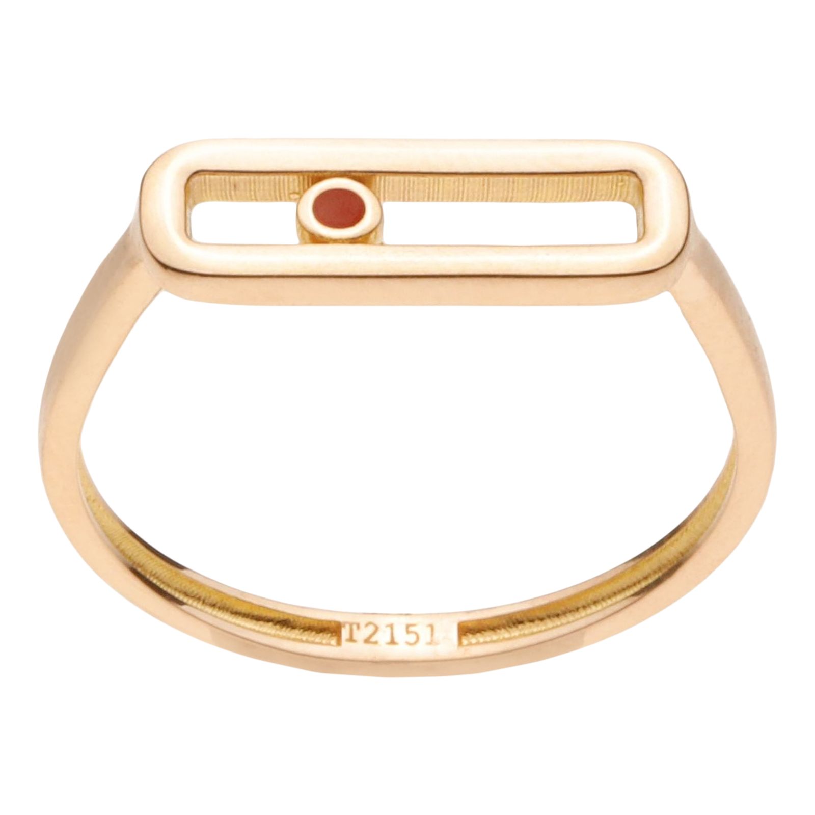 انگشتر طلا 18 عیار زنانه حانیه مدل 792 - - 1