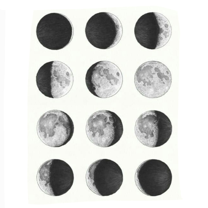 استیکر طرح moon مجموعه 12 عددی 