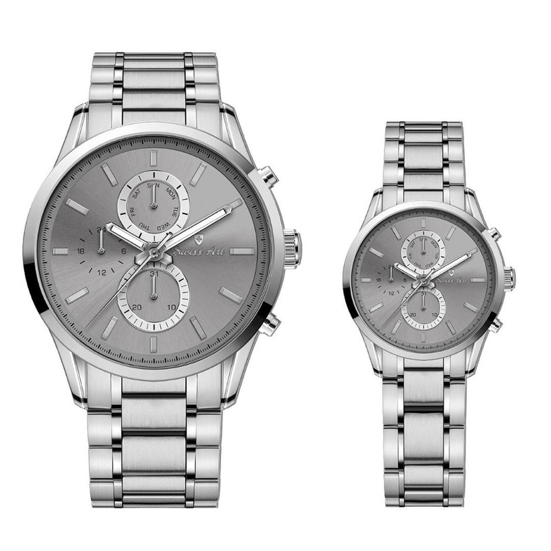 ست ساعت مچی عقربه‌ای زنانه و مردانه سوئیس آرت مدل 920134/135-02