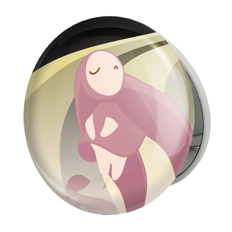 آینه جیبی خندالو طرح اتشی انیمه چوبیتس Chobits مدل تاشو کد 22373 