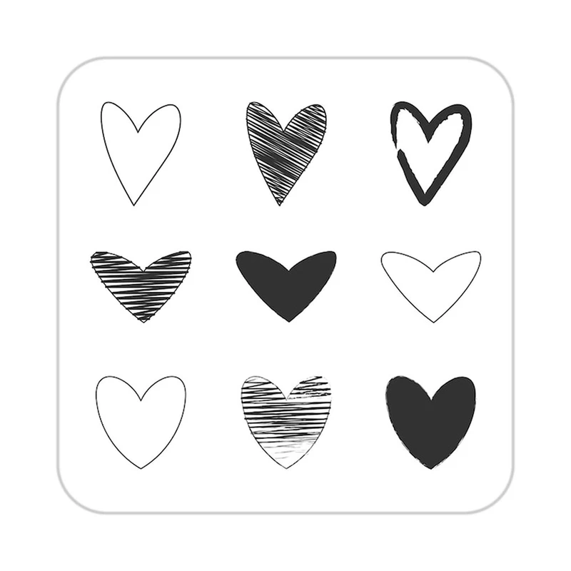 زیر لیوانی کاکتی طرح عاشقانه مدل mp40093