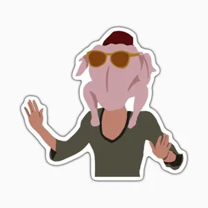 استیکر لپ تاپ و موبایل بووم طرح سریال Friends مدل Mon کد ET78