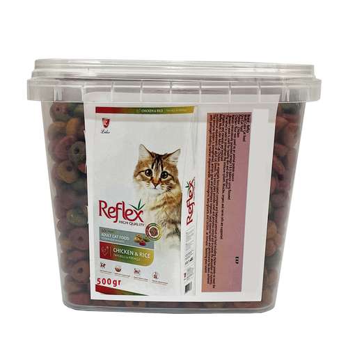 غذای خشک گربه رفلکس مدل New Multicolor وزن 500 گرم
