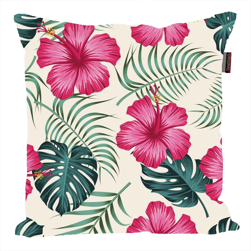 کوسن ناریکو مدل فانتزی طرح برگ گل گیاه کد 04689