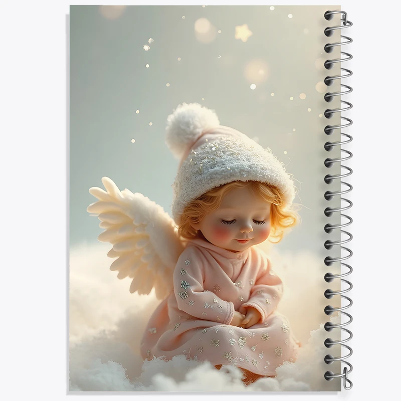 دفتر مشق 100 برگ خندالو طرح فرشته ی کیوت کد F8260