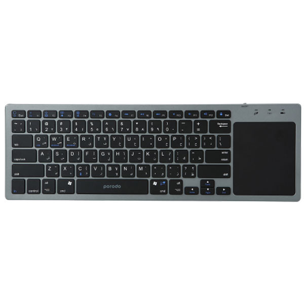 کیبورد پرودو مدل PD-WKBTP-GY With Touchpad