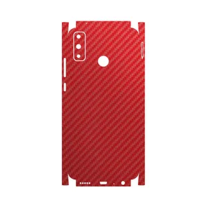 MAHOOT Red-Fiber-FullSkin Cover Sticker for Huawei Y8S