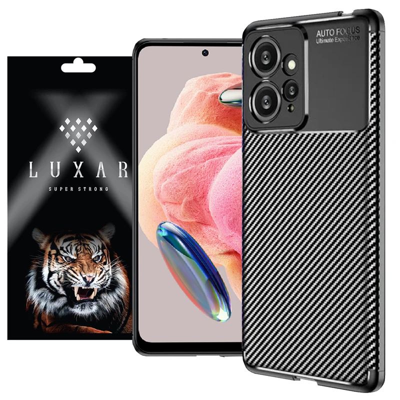 کاور لوکسار مدل Carbon Fiber مناسب برای گوشی موبایل شیائومی Redmi Note 12 4G