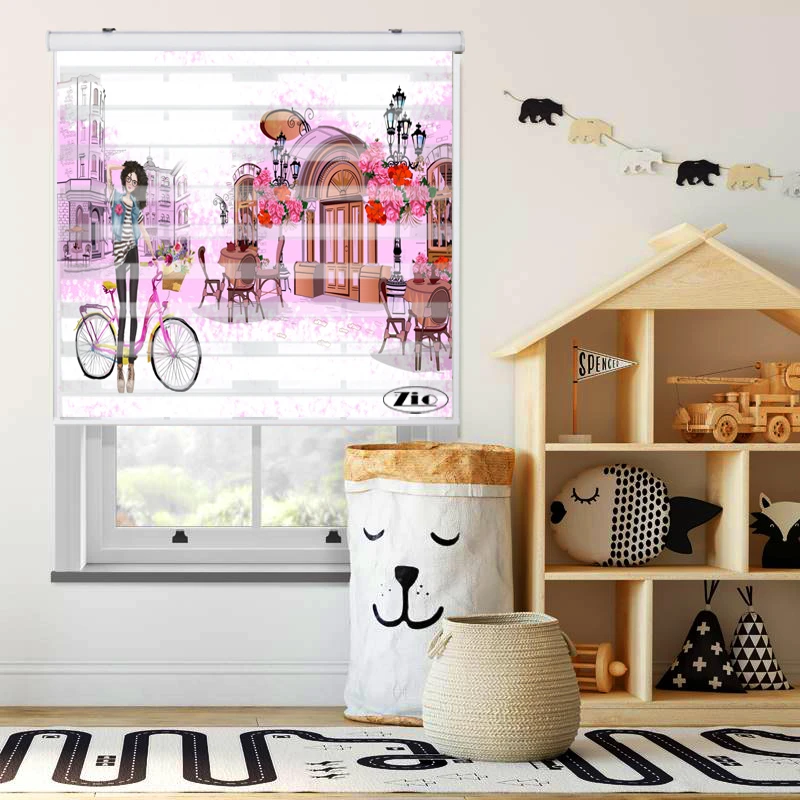 پرده زبرا زیو کد K3096 سایز 150X150 سانتی متر