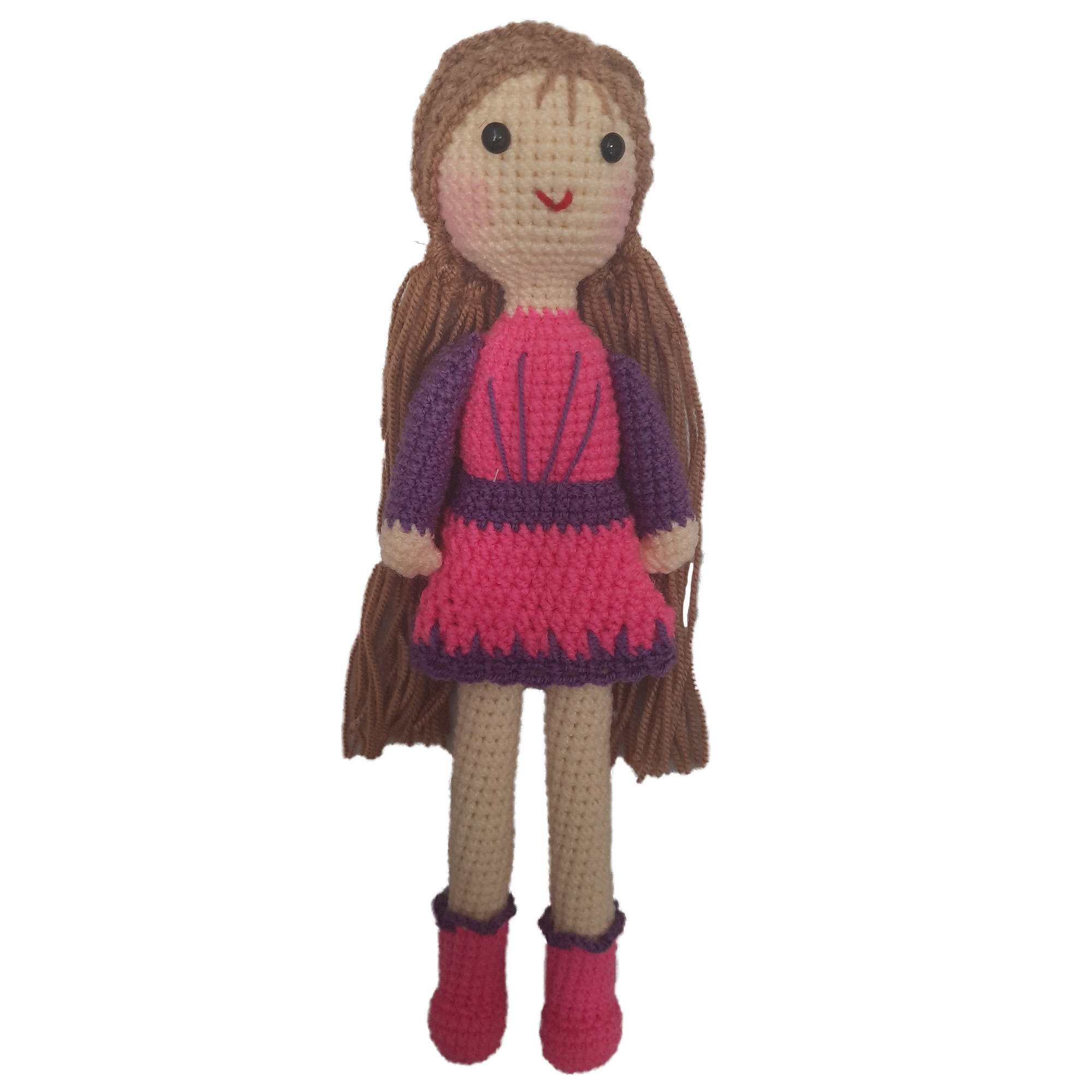 عروسک بافتنی مدل دختر کد 007