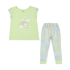 ست تی شرت و شلوار دخترانه ناربن مدل 1521388-40 