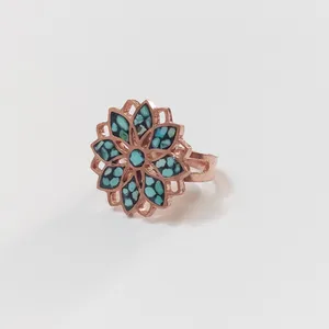 انگشتر زنانه مدل فیروزه کوب کد 09