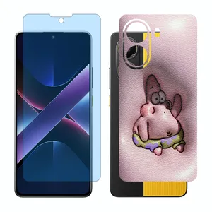 Glass Together model anti blue screen protector suitable for Xiaomi Poco X7 Pro mobile phone with back cover sticker