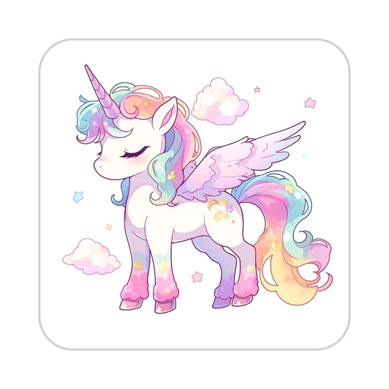 زیر لیوانی کاکتی طرح اسب تک شاخ و یونیکورن مدل mp33336