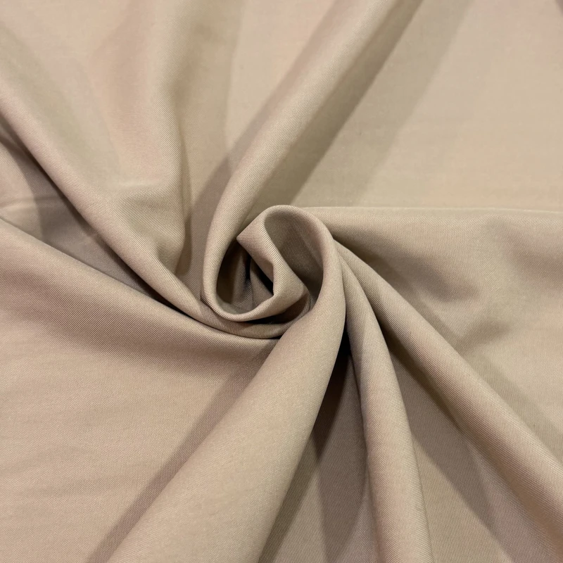 پارچه لباس عرض 1.5 متر مدل تترون رنگ قهوه‌ای روشن