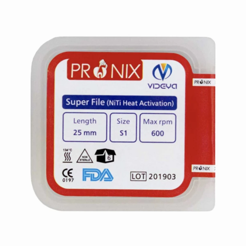 فایل روتاری دندانپزشکی پرونیکس مدل BLUE S1 25MM بسته 6 عددی