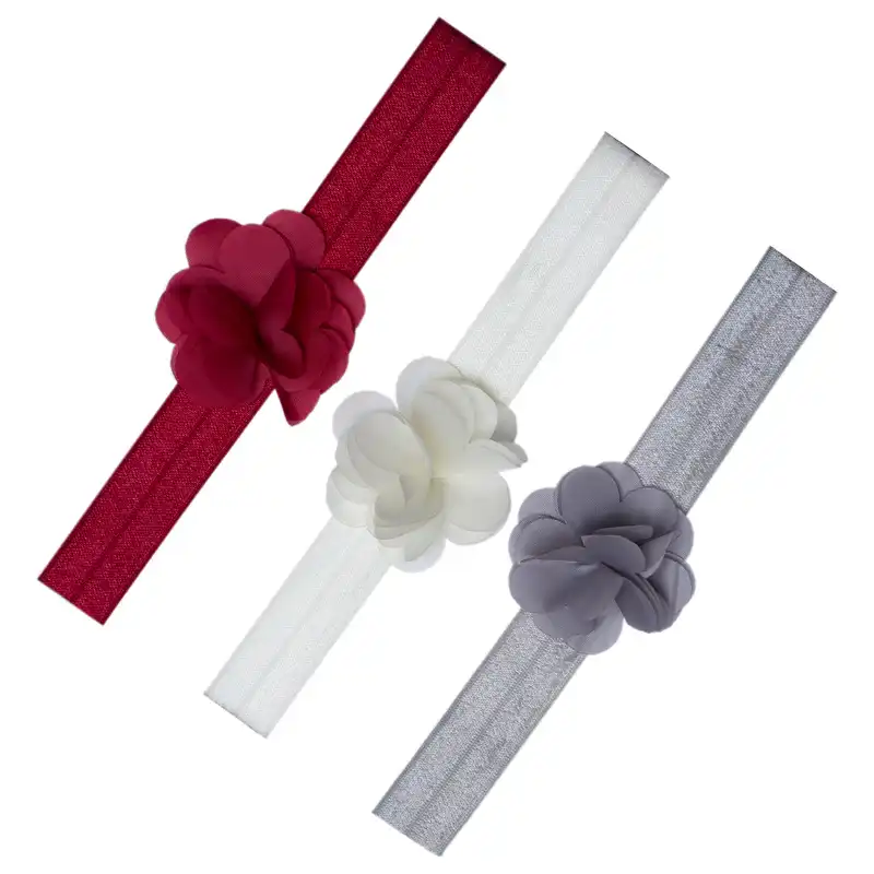 هدبند نوزادی مدل 30 گل بسته 3 عددی