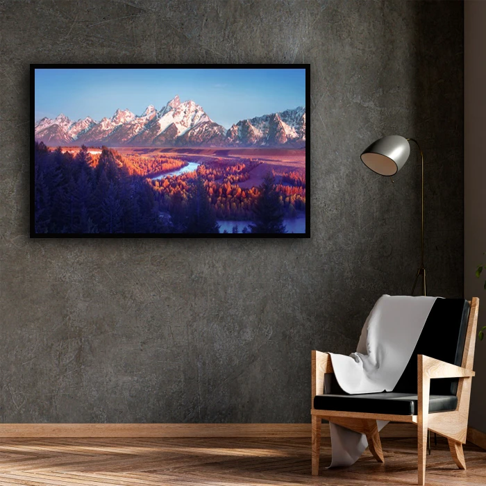 تابلو نوری بکلیت طرح منظره طبیعت بهاری مدل B-D1493