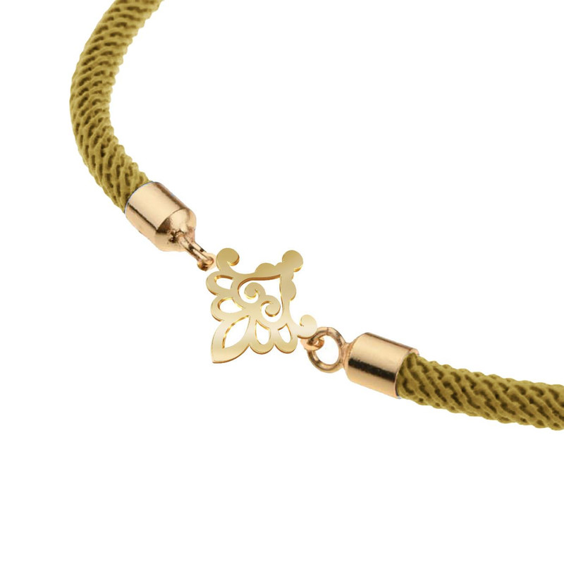 دستبند طلا 18 عیار زنانه مدوپد مدل اسلیمی کد D14-10541