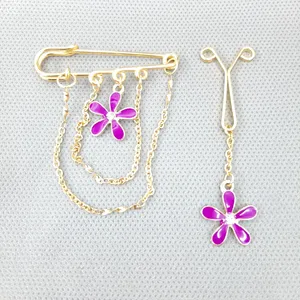 ست گیره روسری و سنجاق سینه زنانه مدل AB887