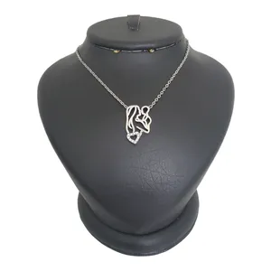 گردنبند نقره زنانه ترمه ۱ مدل مادر و بچه کد smed 1017