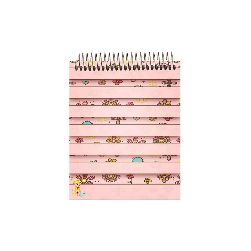 دفتر نقاشی 50 برگ بانیبو مدل گل کد 1058