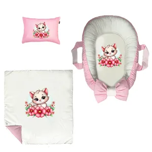 سرویس خواب 3 تکه نوزاد مدل گربه کد DKBP27-set