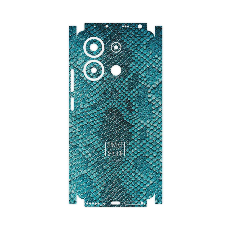 برچسب پوششی ماهوت مدل Blue Snake Skin-FullSkin مناسب برای گوشی موبایل شیائومی Redmi Note 13 4G