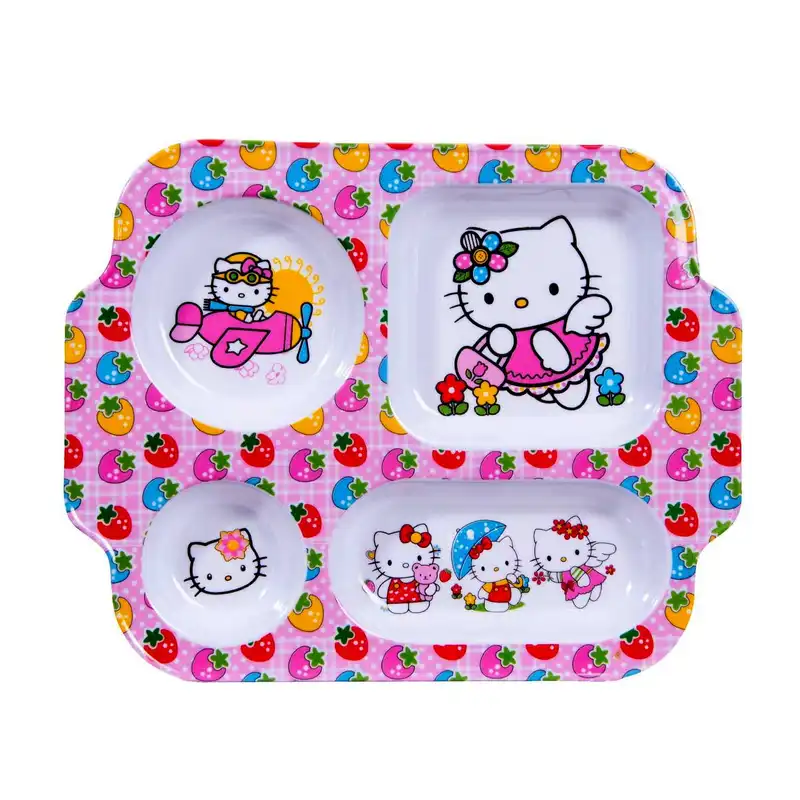 ظرف غذای کودک طرح گربه کد 4